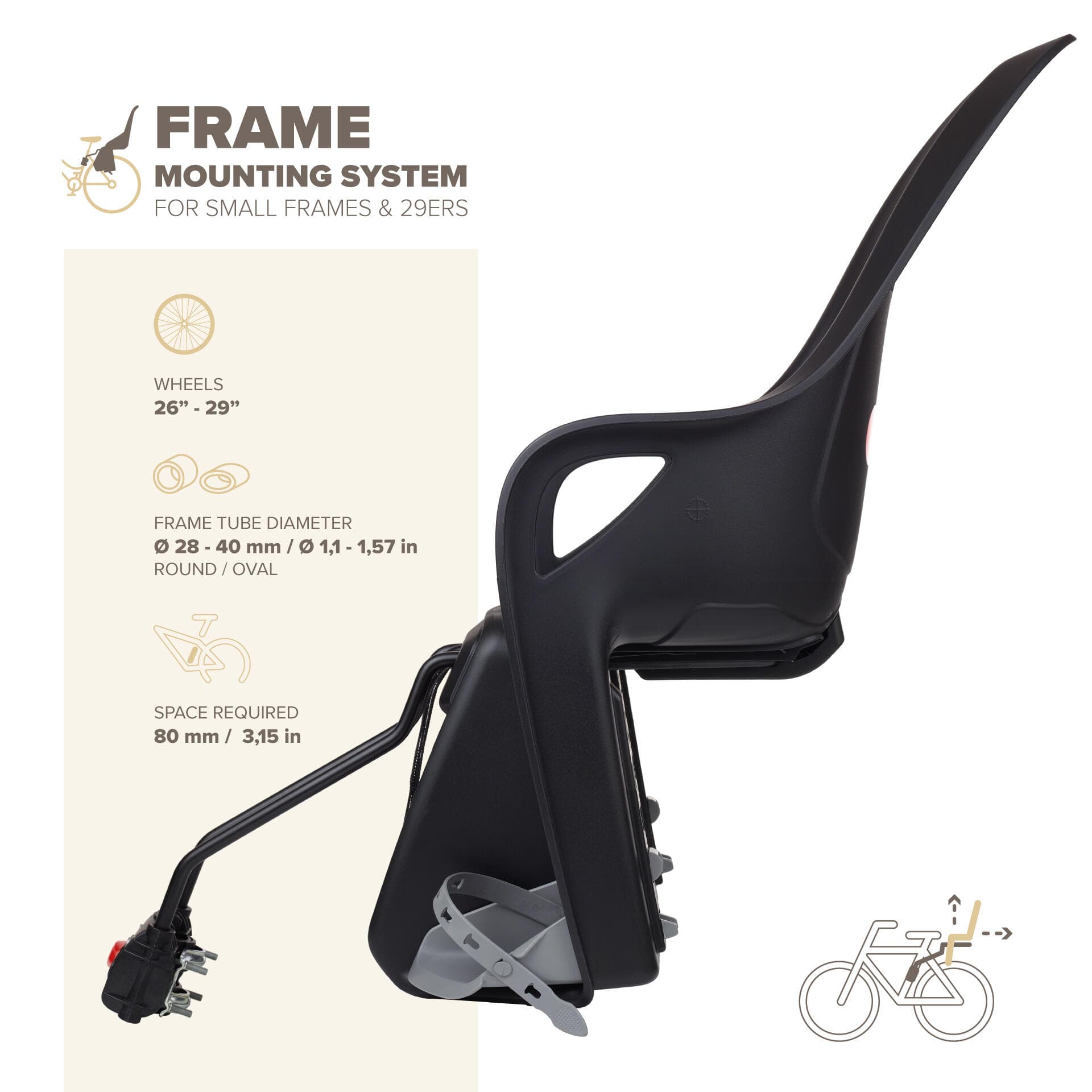 Support 1 vélo sur boite - L