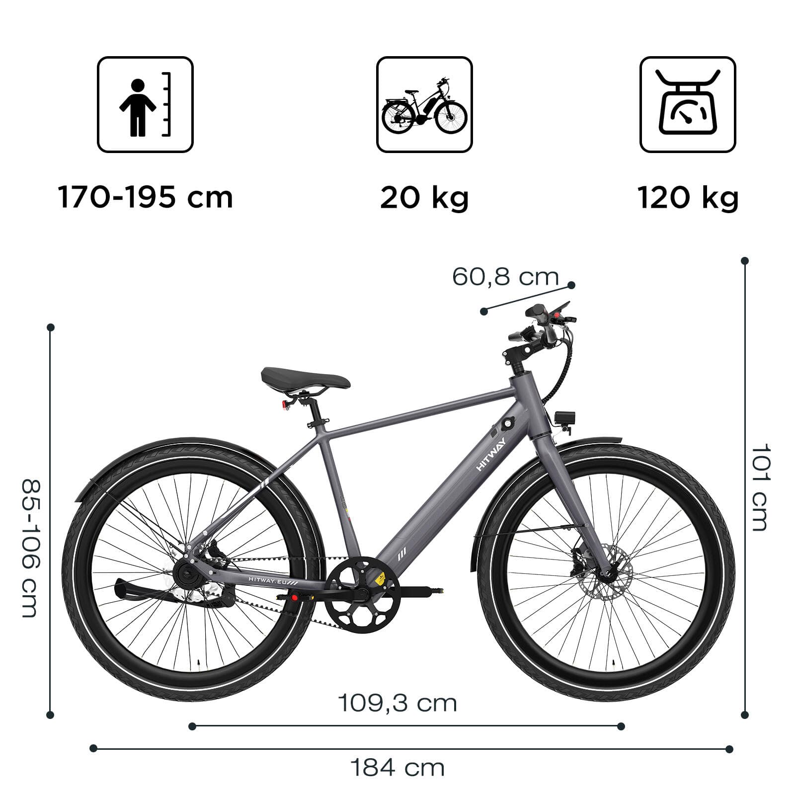 VÉLO ELEVEN OUTDOOR EXPERIENCE 26″ MADAME 21V CRÈME BRILLANT UNIQUE - Standard