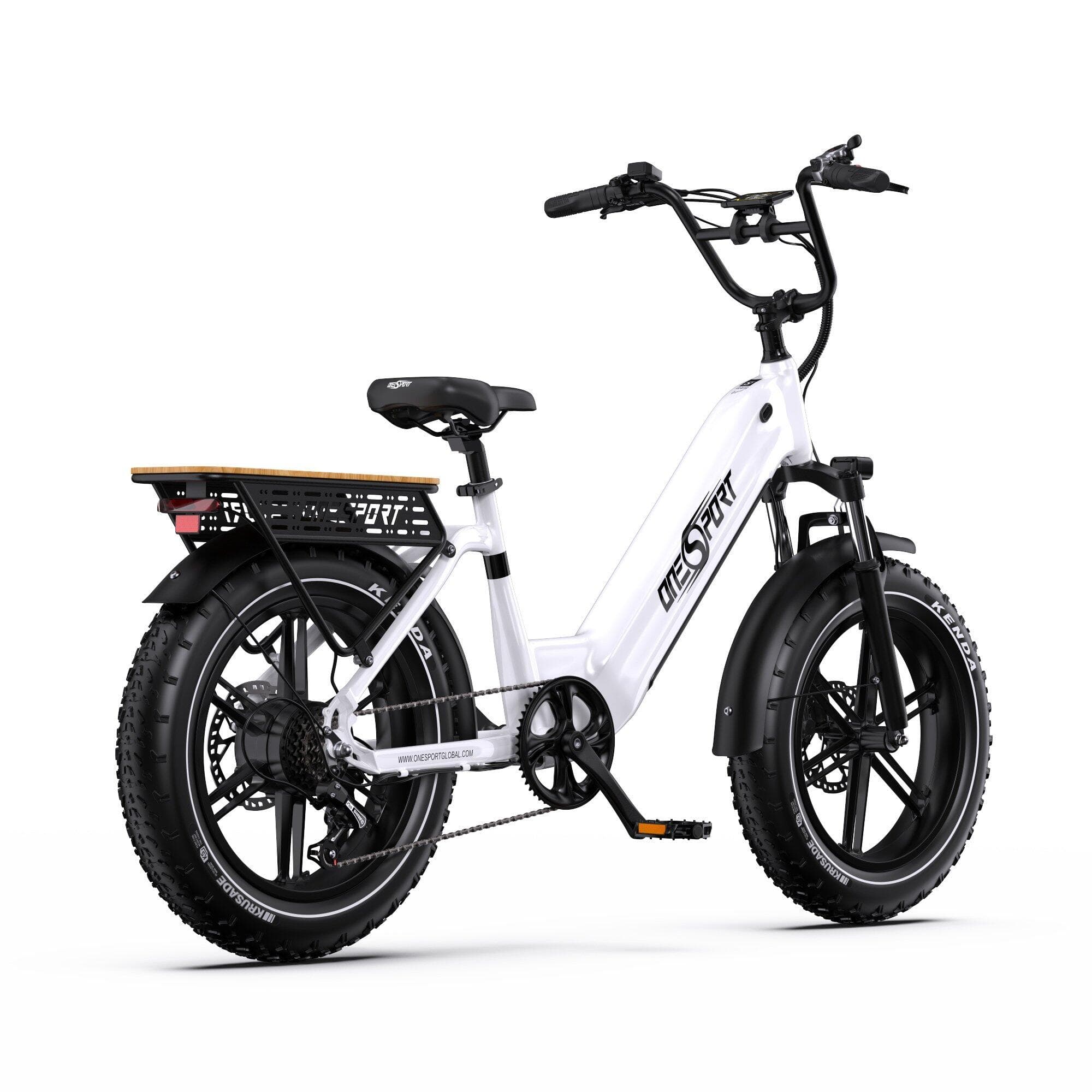Fat folding 20″ fourche aluminium à suspension 12.5 ah LCD Noir - S