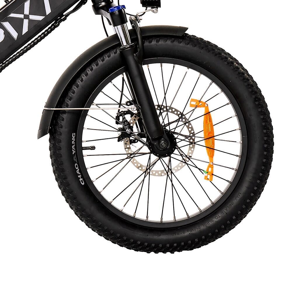 Vélo électrique FAT alu 20 » – MERCIER – 6 Vitesses – Autonomie 75 km – Cadre/potence pliants – Noir – Mixte - Standard