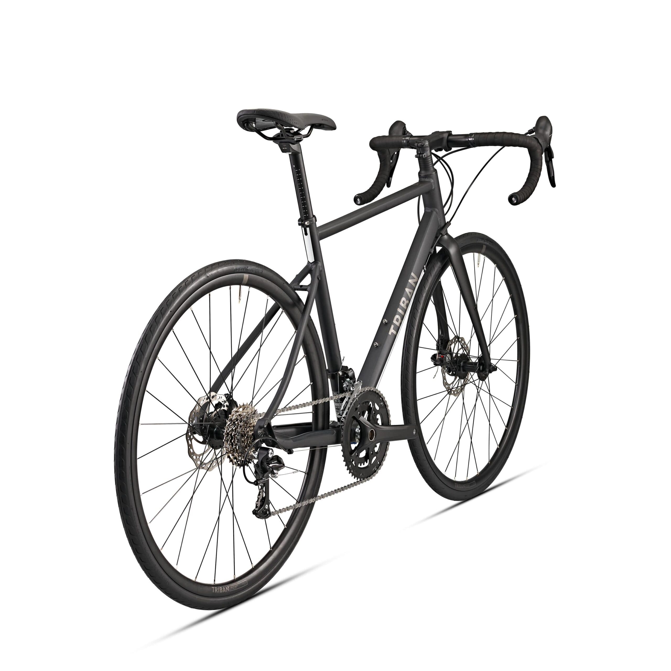 Velo route cyclotouriste rc500 microshift 9v gris - S