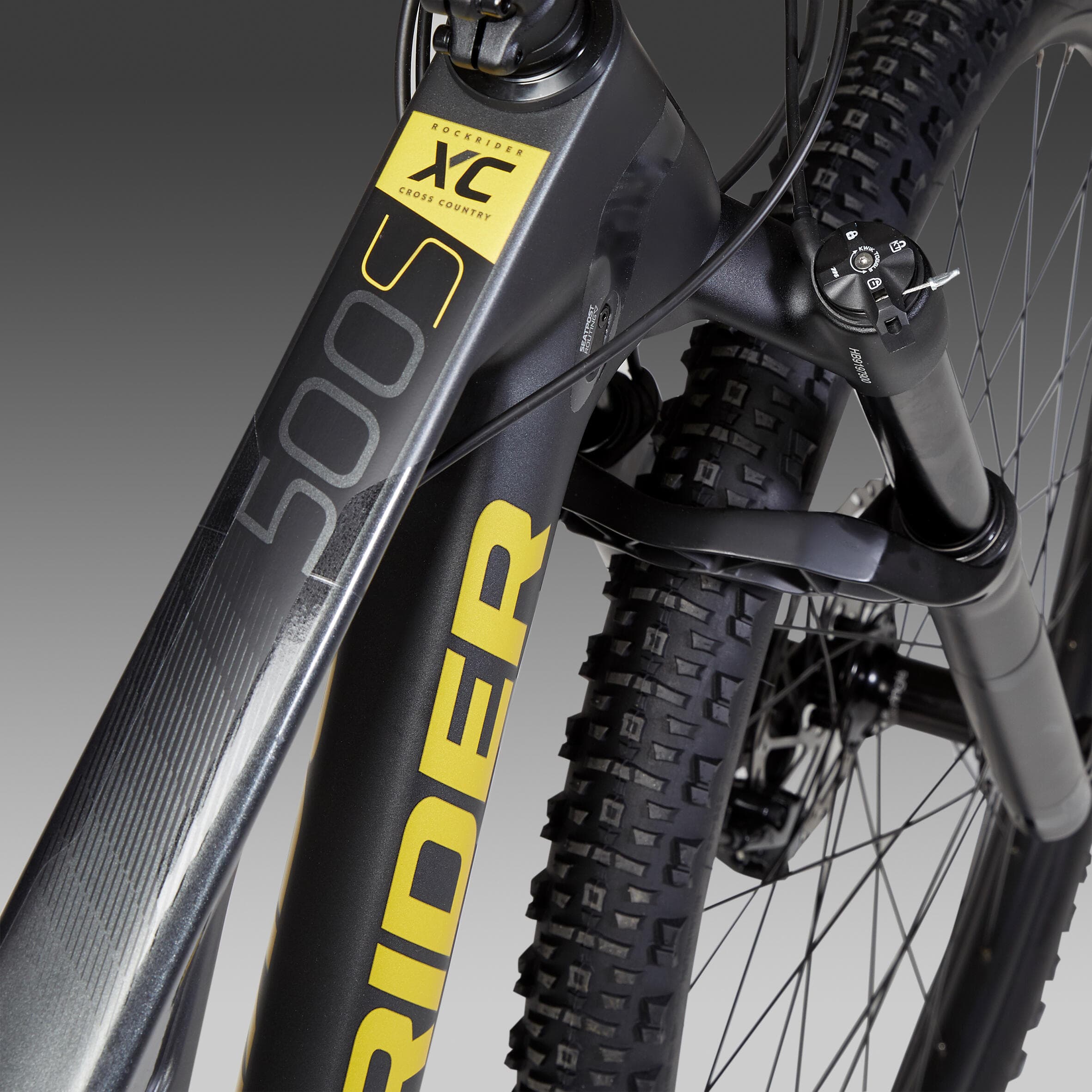 Vélo VTT cross country XC 500 S cadre Carbone et aluminium gris - Standard