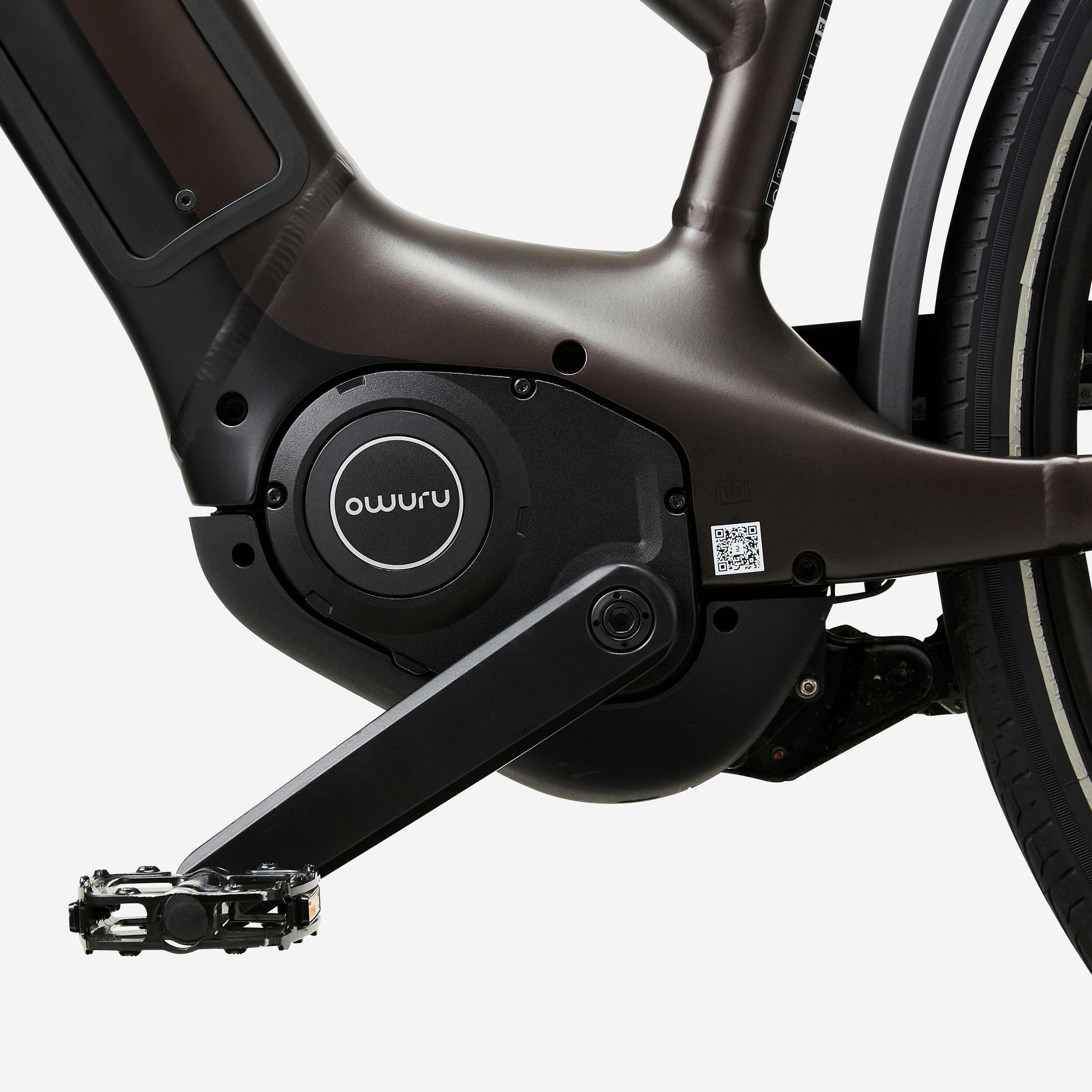 Velo ville electrique a moteur automatique owuru cadre bas ld 920 e - S