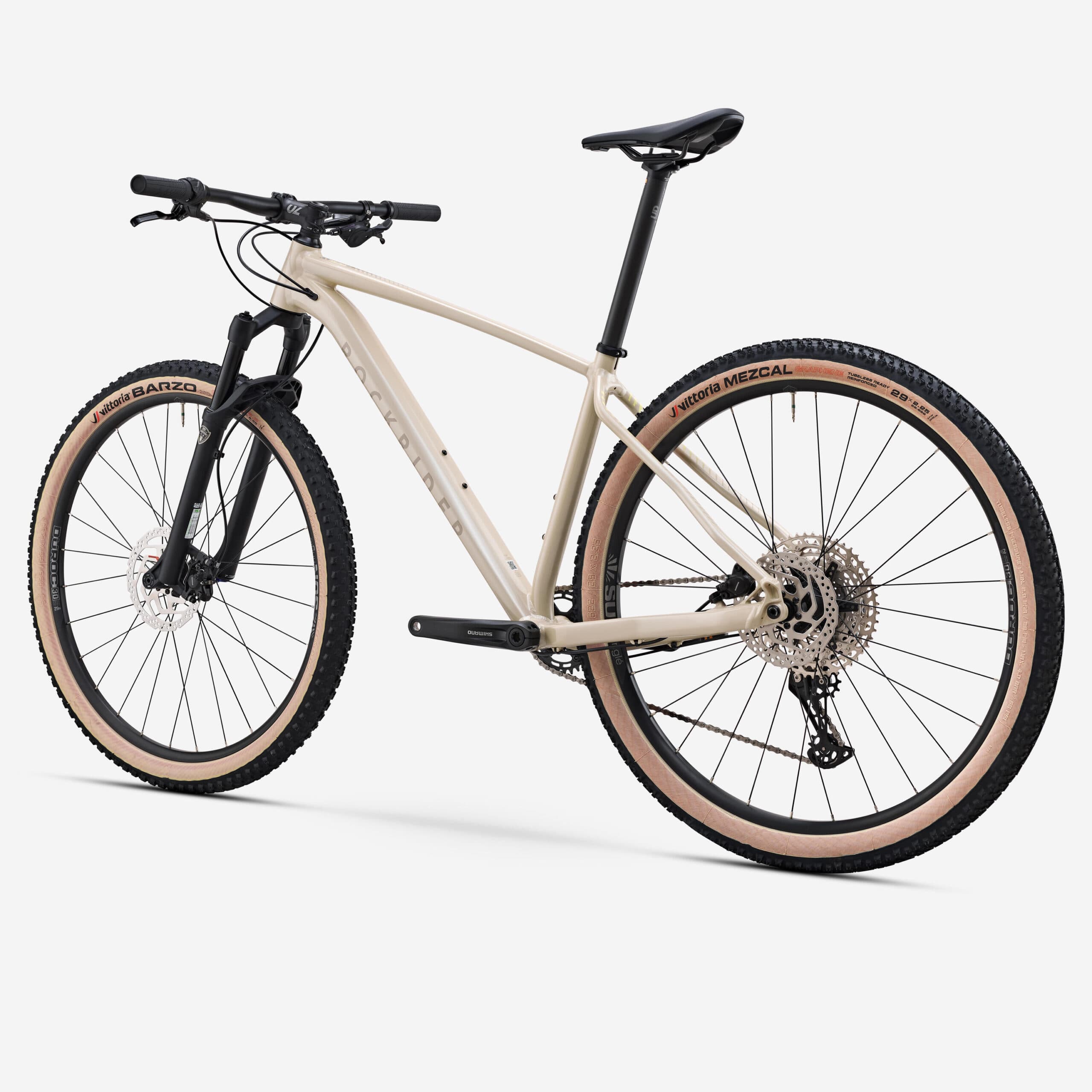 Vélo VTT XC semi-rigide 29″ cadre aluminium, RACE 540 beige - Standard