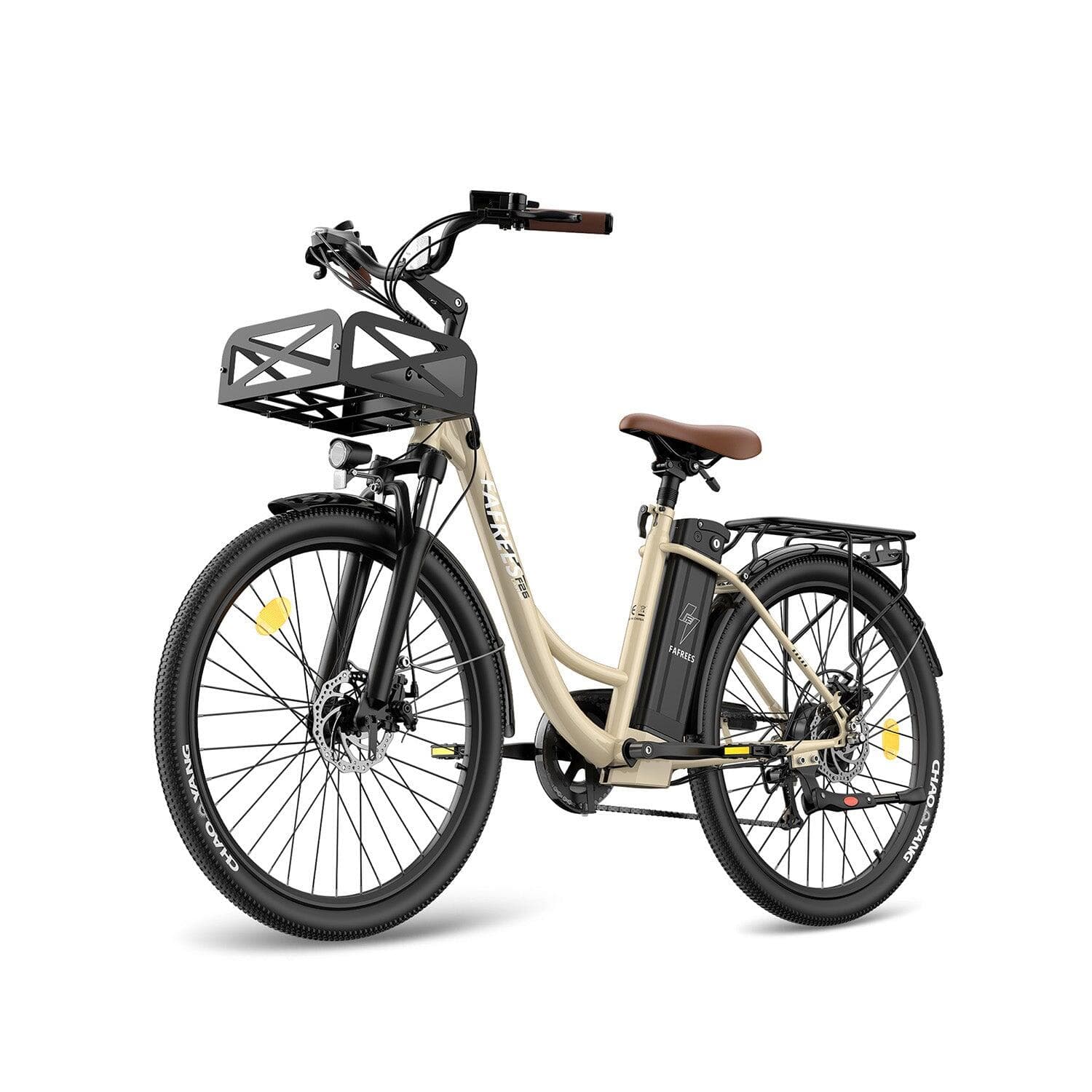 Vélo électrique FAFREES F26 Lasting 250W Batteries 36V25Ah Blanc Ivoire - XL