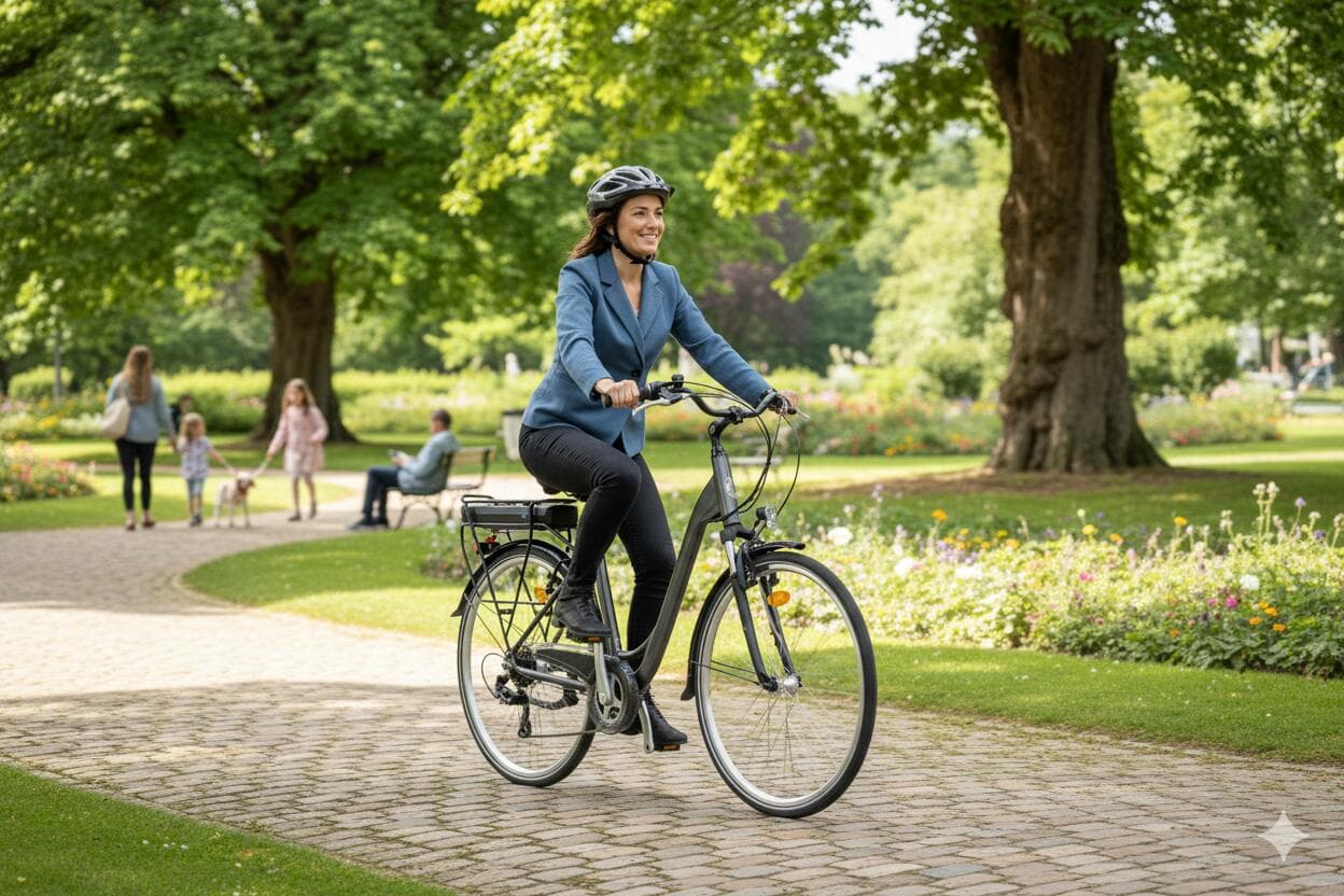 Vélo de ville Denver E8000 MM à moteur central - S