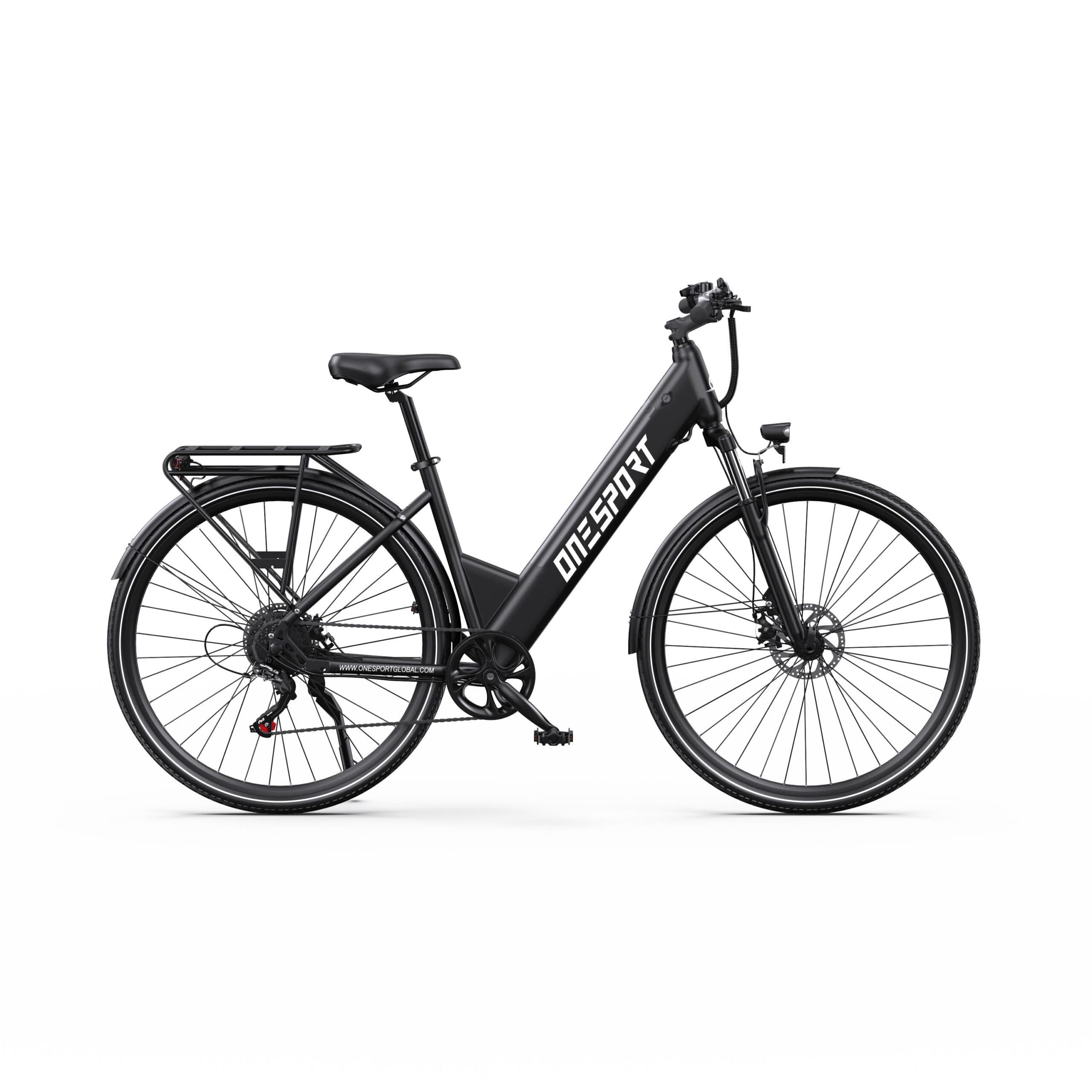Vélo électrique urbain Onesport OT12, 250 W avec batterie 36 V 13 Ah - S
