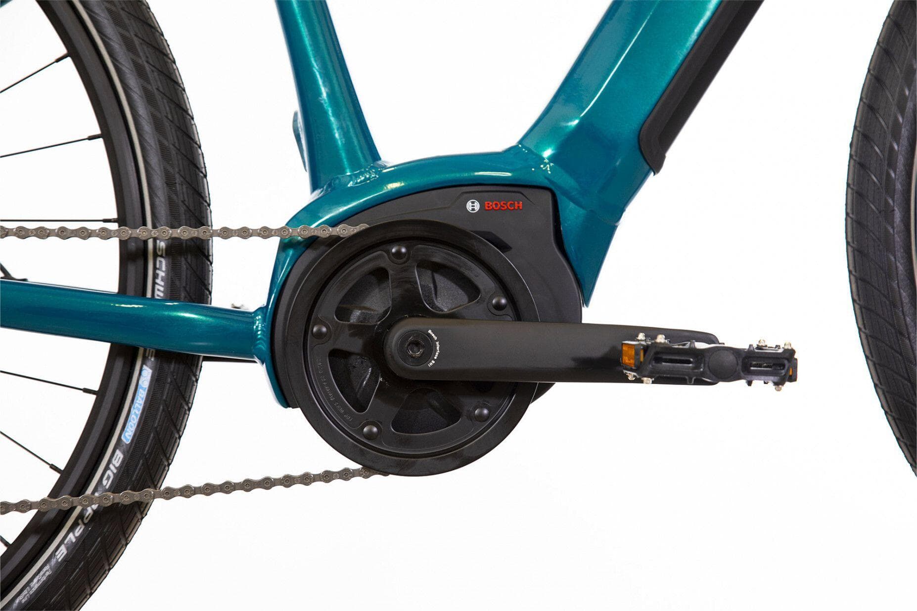 Vélo Fitness Électrique Bicyklet Gabriel Shimano Altus 9V 500 Wh 700 mm Turquois - Standard