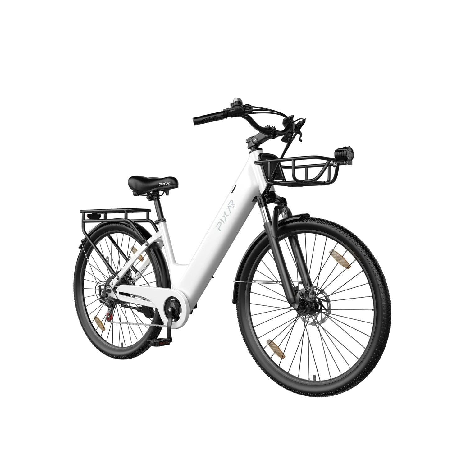 Pixar C1 PRO Vélo Électrique 250W 36V18AH 28″ Freins Hydrauliques Blanc - Standard