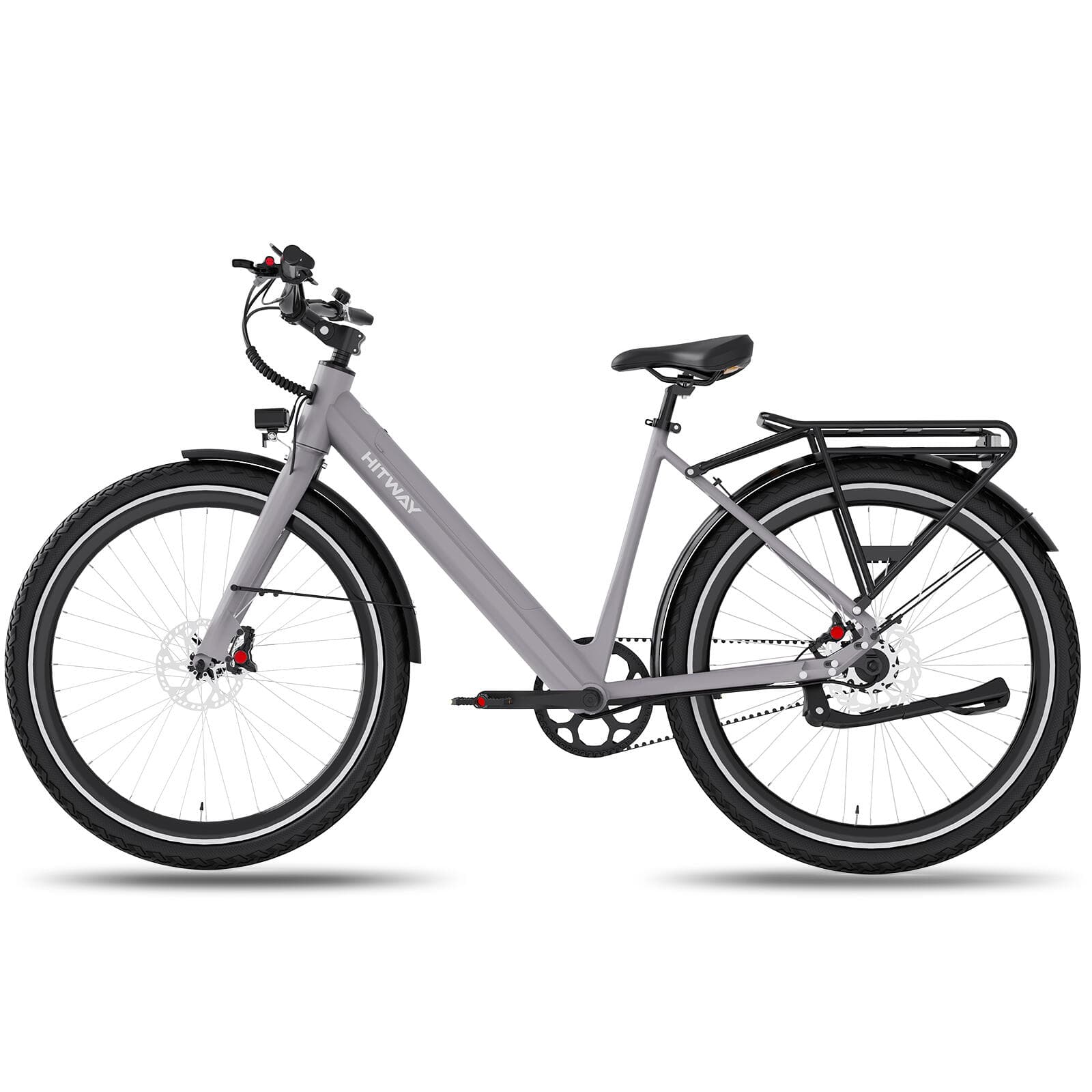 Vélo de ville électrique cadre bas courroie capteur de couple bk18pro - Standard