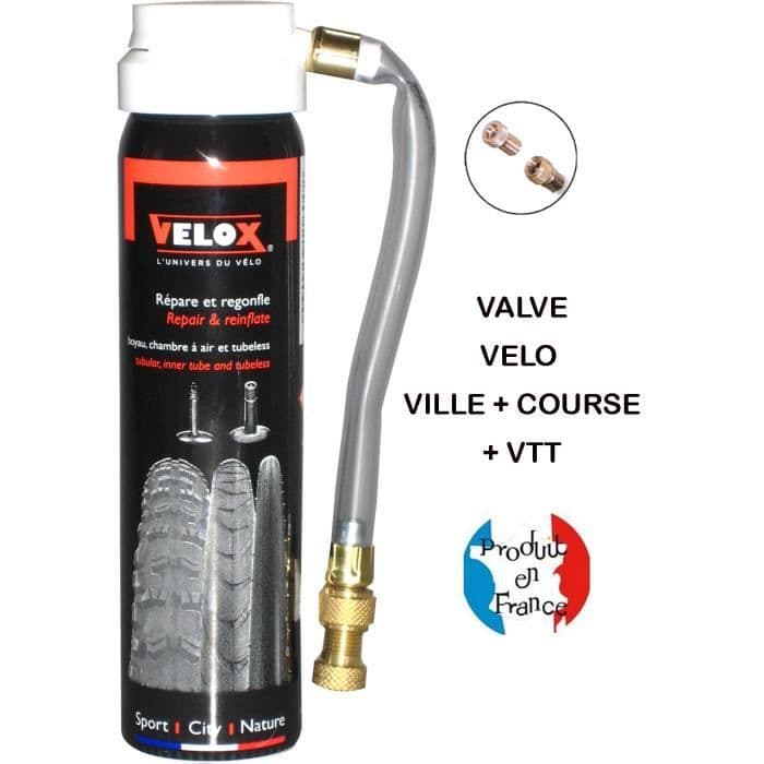REPARATION PNEU – marque VELOX – BOMBE ANTICREV 75ML VELOX - XL