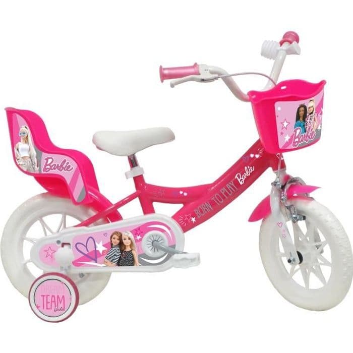 Vélo enfant Fille 12″ BARBIE – (Taille - S