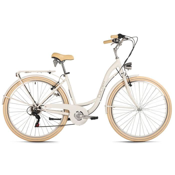 Vélo de ville dame 28″ Balloon 6 vitesses Blanc TC 48 cm DaCapo - XL
