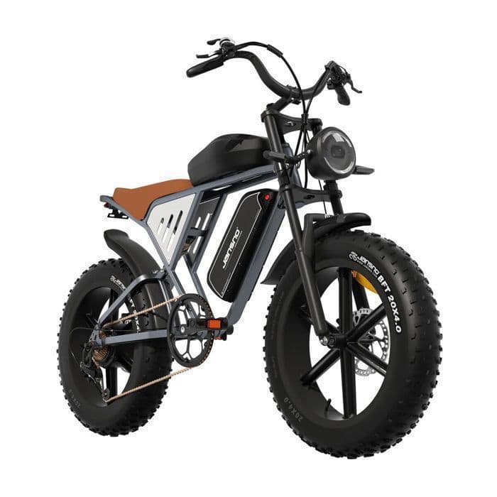 Vélo Électrique Puissant 1000W – Dual Batterie 48V 14Ah+20Ah – Autonomie 100km – Shimano 7 Vitesses – Pneus 20×4.0″ Noir - XL