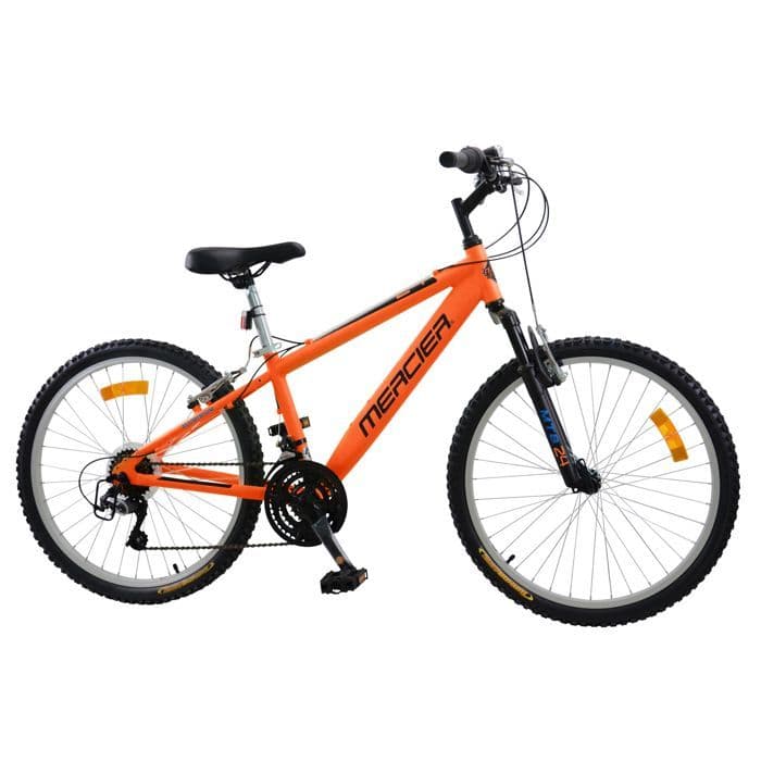 VTT 24 » MERCIER fourche télescopique alu – 18 vitesses – cadre mixte – orange - Standard