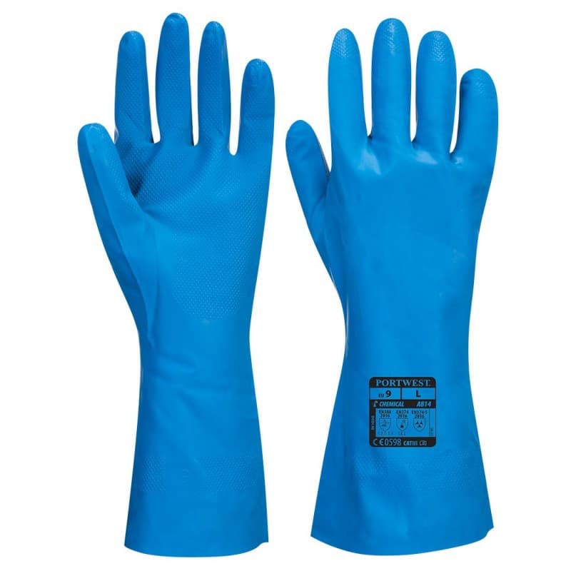 Portwest - Gants en nitrile pour contact alimentaire (Pack de 12) - 9 - Bleu