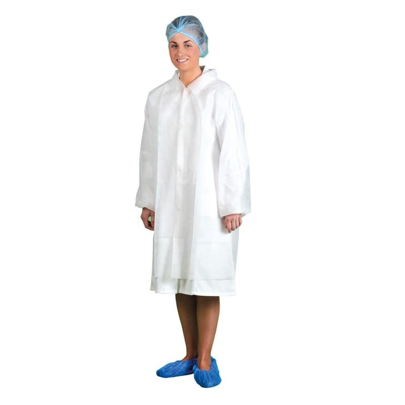 Portwest - Blouses visiteurs jetables (Pack de 200) - L - Blanc