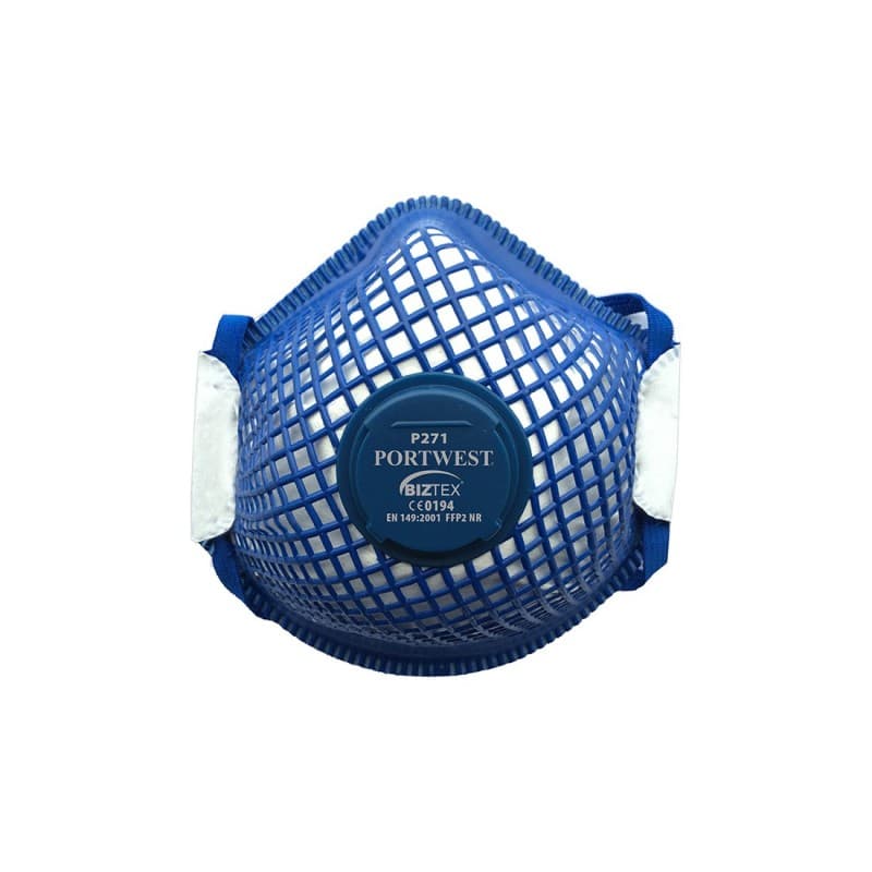 Portwest - Masques respiratoires jetables avec enveloppe extérieure souple FFP2 (Pack de 10) - Unique - Blanc
