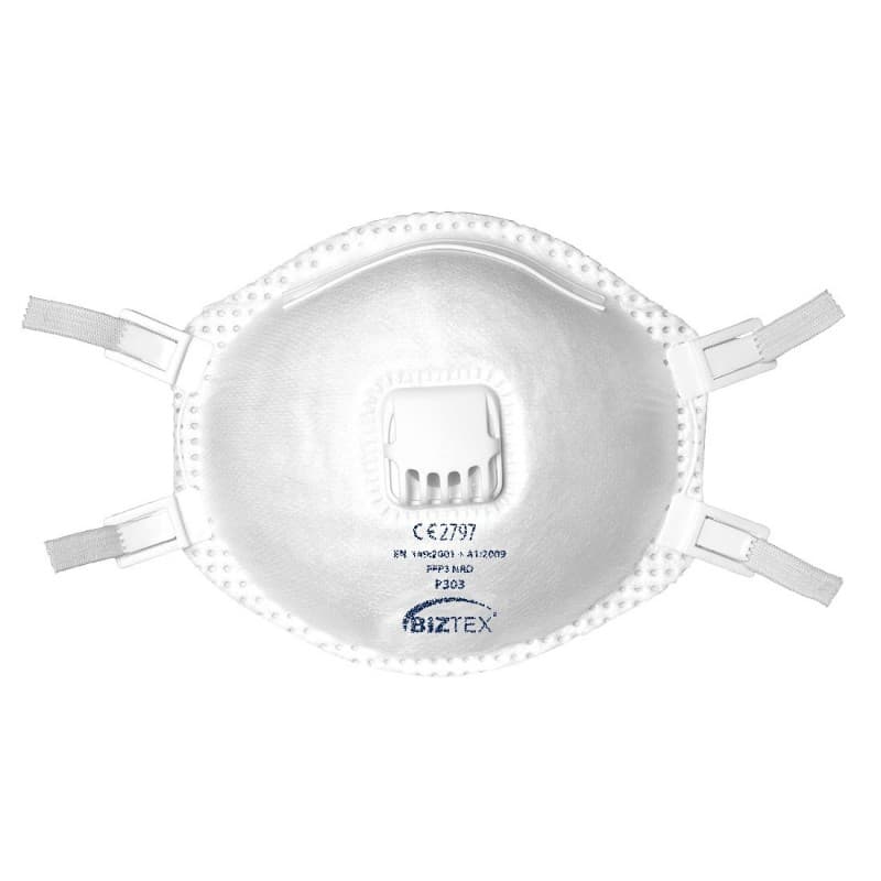 Portwest - Masques respiratoires jetables à valve Dolomite FFP3 (Pack de 10) - Unique - Blanc
