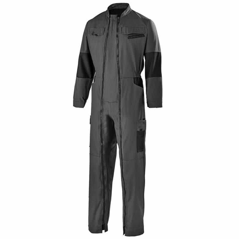 Cepovett - Combinaison de travail 2 Zip polyester majoritaire Facity - XS - Gris Foncé / Noir