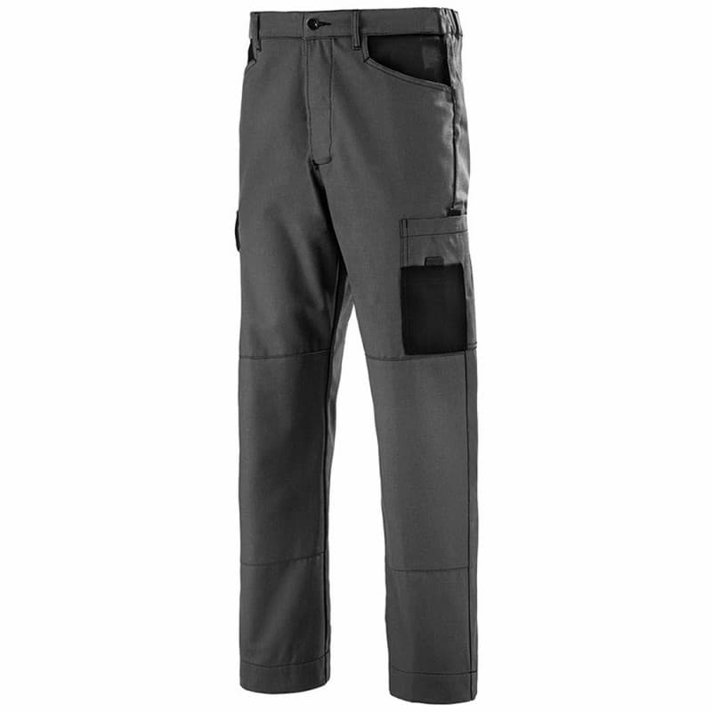 Cepovett - Pantalon de travail Polyester majoritaire FACITY - XS - Gris Foncé / Noir