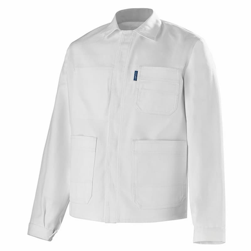 Cepovett - Veste de travail 100% coton ESSENTIELS - XS - Blanc