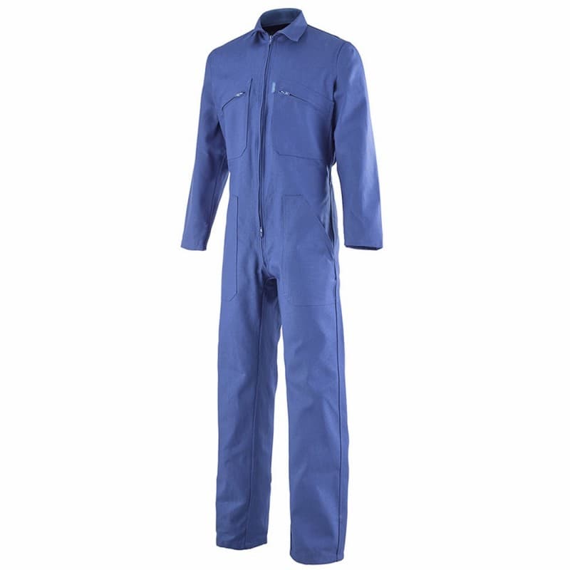 Cepovett - Combinaison de travail 1 Zip coton majoritaire Essentiels - XS - Bleu Bugatti