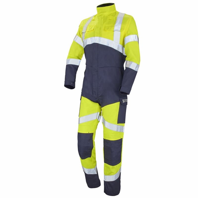 Cepovett - Combinaison avec 1 Zip Silver Tech 260 - XS - Jaune / Bleu Marine