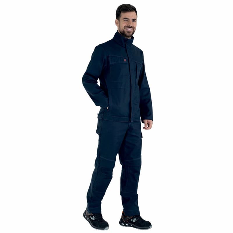 Lafont - Pantalon de travail coton majoritaire BASALTE - XS - Bleu Marine