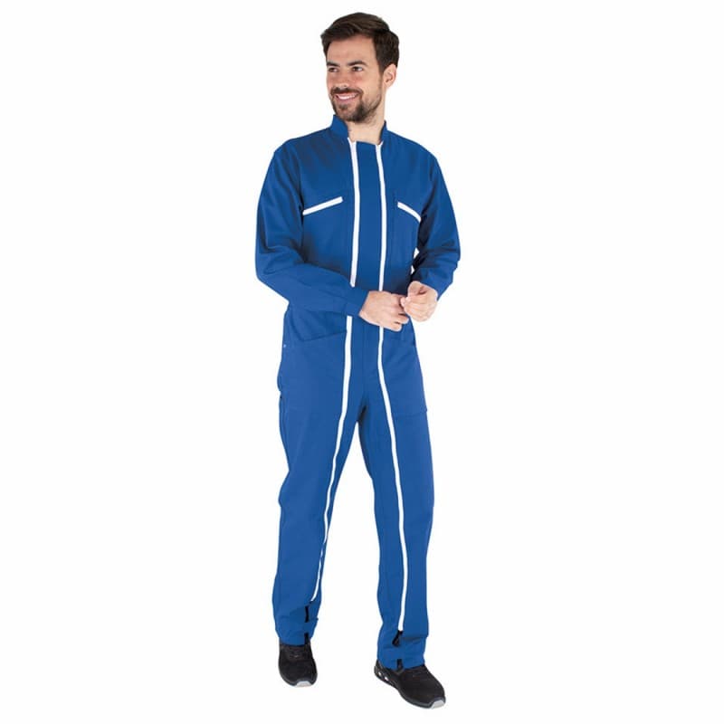 Lafont - Combinaison de travail double fermeture à glissière BRAVE - XS - Bleu Bugatti
