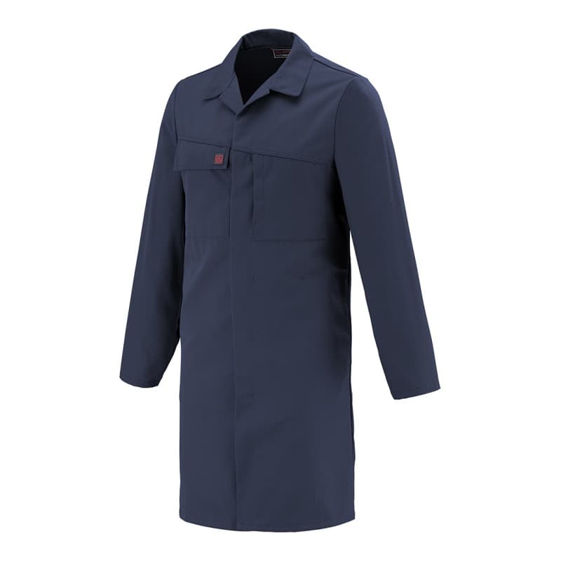 Lafont - Blouse de travail coton majoritaire AMBRE - XS - Bleu Marine