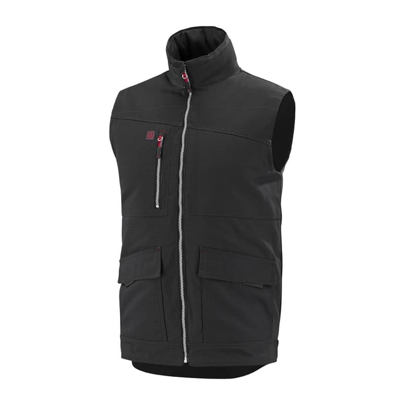 Lafont - Bodywarmer de travail mixte sans manches HAMMER - XS - Noir