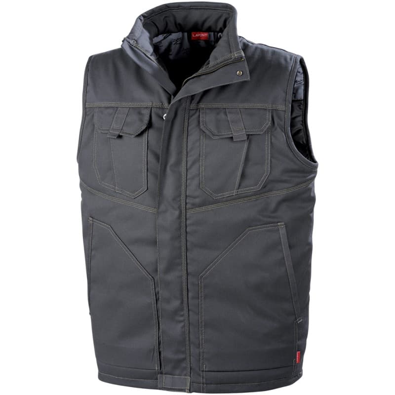 Lafont - Bodywarmer de travail mixte sans manches ELKI - 2XL - Gris / Vert