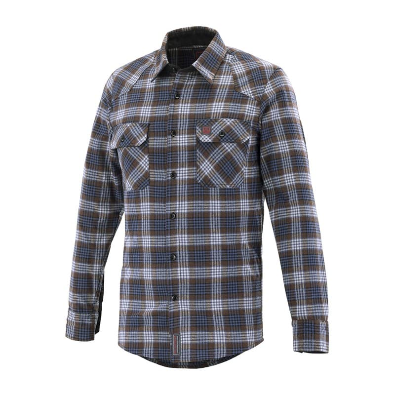 Lafont - Chemise de travail mixte JOSEPHINE - S - Bleu / Marron