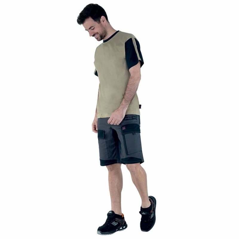 Lafont - Tee-shirt de travail mixte FLANGE - 2XL - Beige / Noir