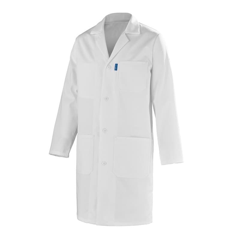 Cepovett - Blouse de travail à boutons 100% coton spécial industrie ESSENTIELS - XS - Blanc