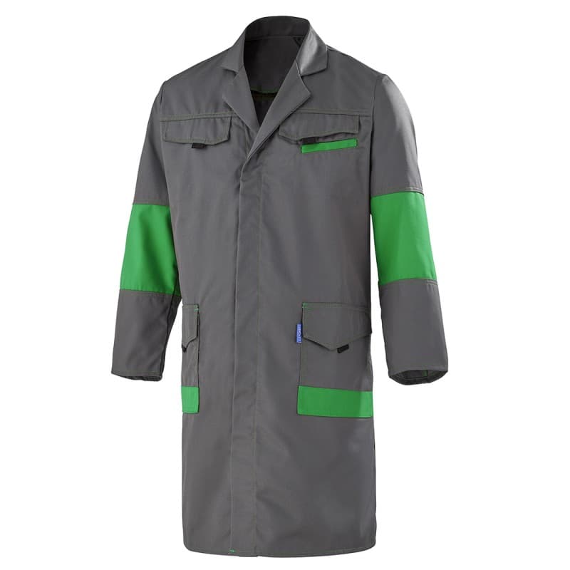Cepovett - Blouse de travail FACITY - XS - Gris / Vert