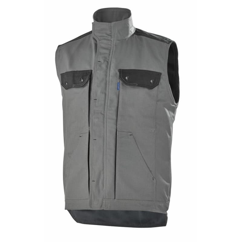 Cepovett - Gilet de travail sans manches doublé polaire KARGO PRO - XS - Gris / Noir