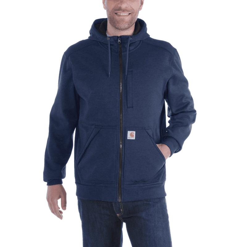 Carhartt - Sweat-shirt zippé à capuche WINDFIGHTER - S - Bleu Marine