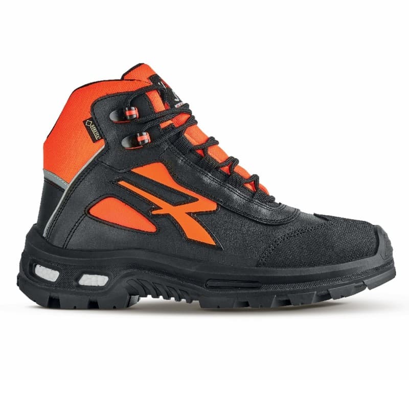U-Power - Chaussures de sécurité hautes résistantes SPIRIT - Environnements exigeants - RS S3 WR HI HRO SRC CI - 35 - Noir / Orange