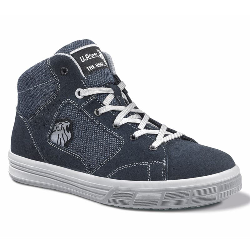 U-Power - Chaussures de sécurité hautes légères CARAVAN - Environnements secs - S1P SRC - 35 - Bleu Foncé