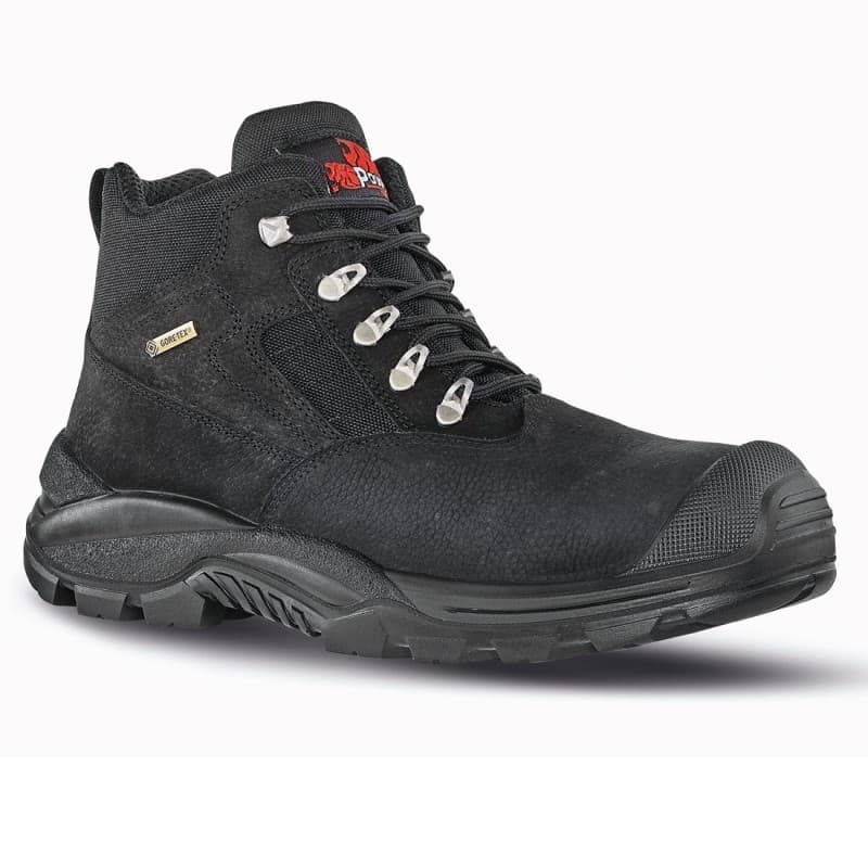 U-Power - Chaussures de sécurité hautes en goretex imperméables DUDE GTX - Environnements humides - S3 WR HI CI SRC - 35 - Noir