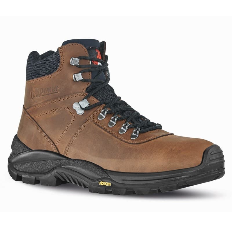 U-Power - Chaussures de sécurité hautes anti perforation TRAIL - Environnements humides et froids - S3 HRO CI HI SRC - 38 - Marron