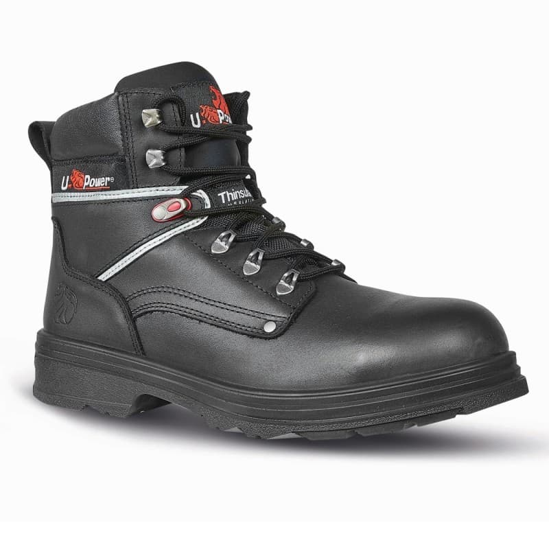 U-Power - Chaussures de sécurité hautes anti perforation PERFORMANCE - Environnements humides et froids - S3 CI SRC - 38 - Noir