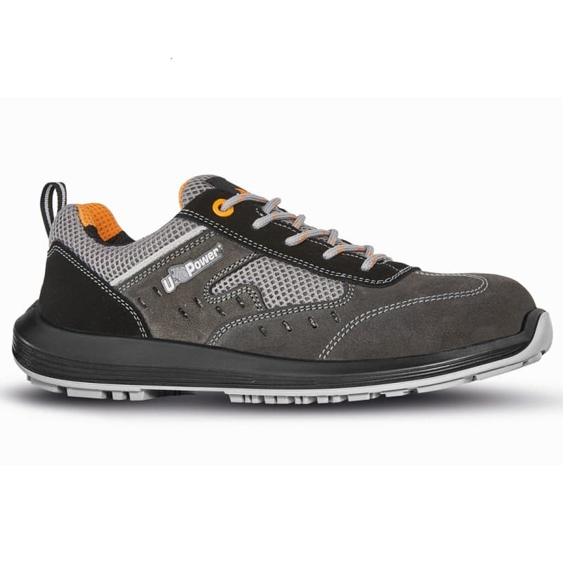 U-Power - Chaussures de sécurité basses sans métal SPRINT - Environnements secs et chauds - ESD S1 SRC - 35 - Gris