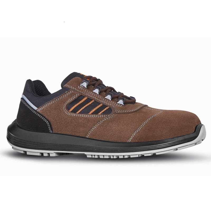 U-Power - Chaussures de sécurité basses sans métal LEO - Environnements humides - S3 SRC - 35 - Marron