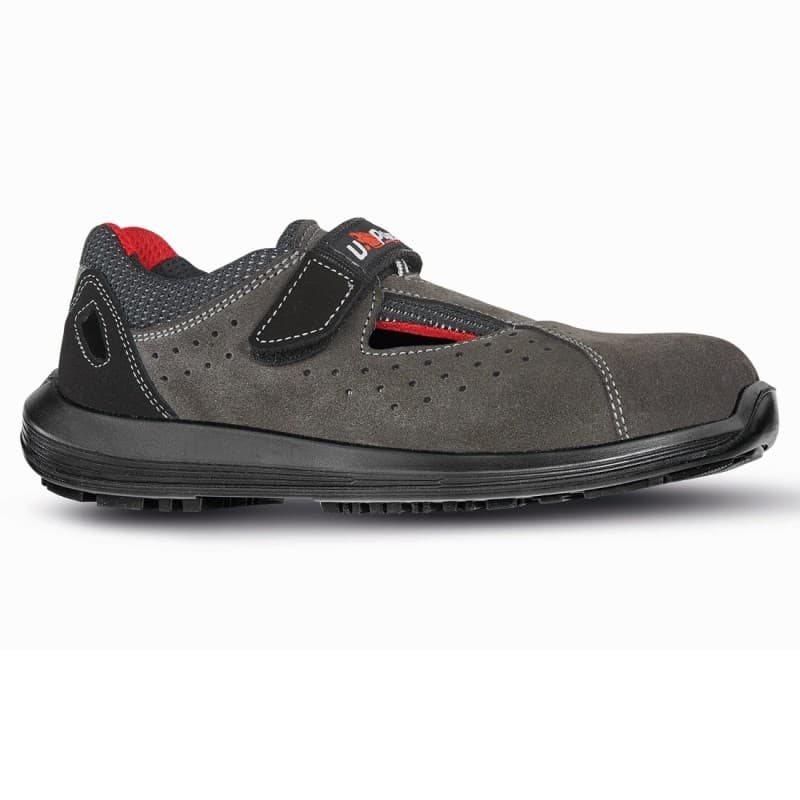 U-Power - Chaussures de sécurité basses sans métal à scratch LIGHT ONE - Environnements secs - S1P SRC - 35 - Gris