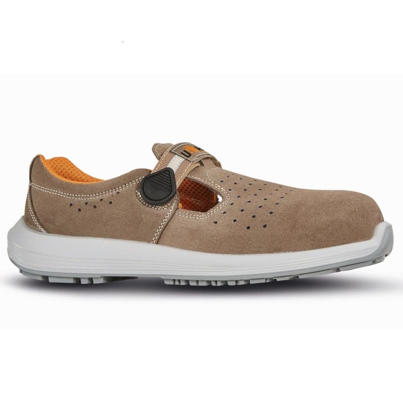 U-Power - Chaussures de sécurité basses légères et respirantes SONG - Environnements secs et chauds - S1 SRC - 36 - Marron
