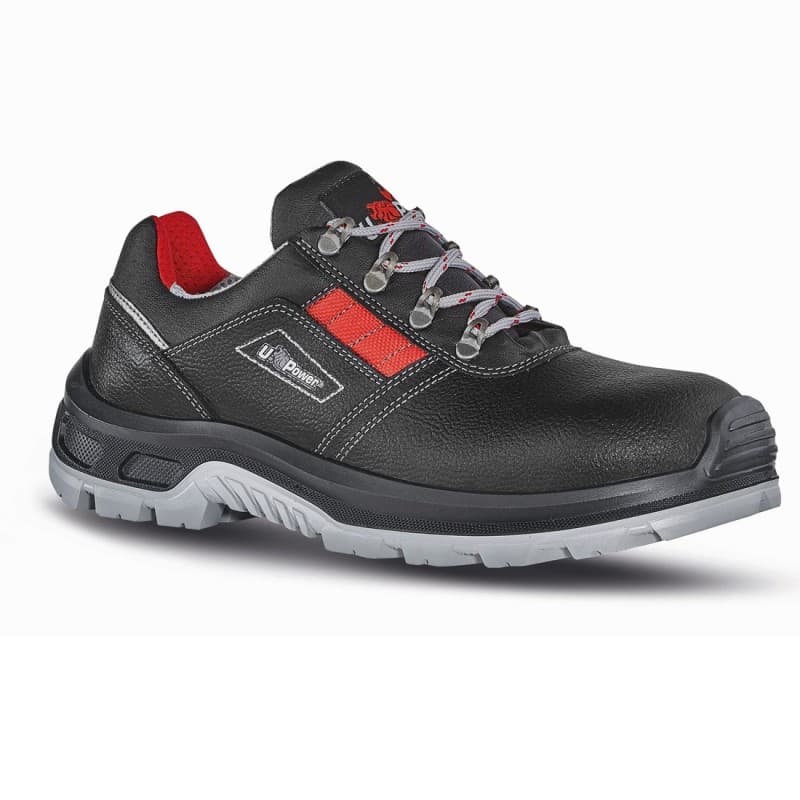 U-Power - Chaussures de sécurité basses hydrofuges ELECT - Environnements humides - S3 SRC - 35 - Noir / Rouge