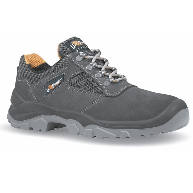 U-Power - Chaussures de sécurité basses classiques TUDOR - Environnements secs - S1P SRC - 35 - Gris / Vert